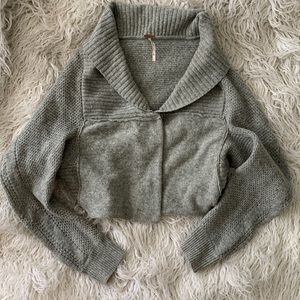 Free People cropped wool cardigan